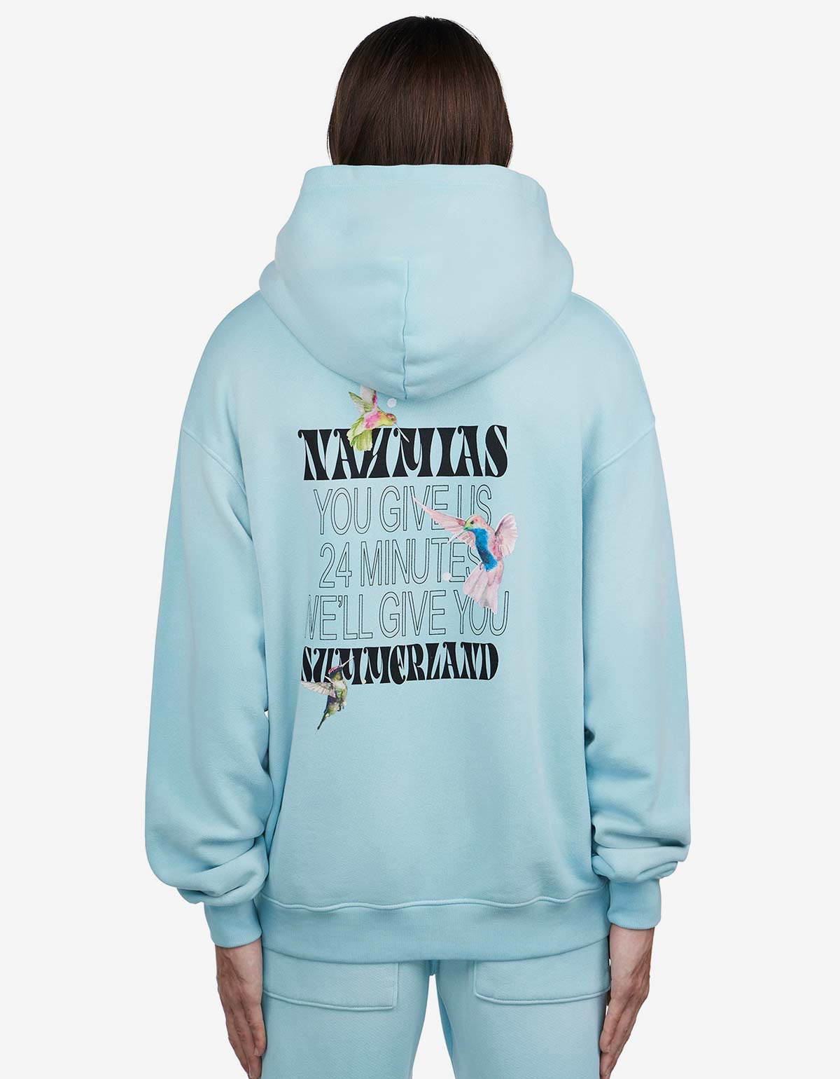 Nahmias Nahmias Blue Hummingbird Print Hoodie