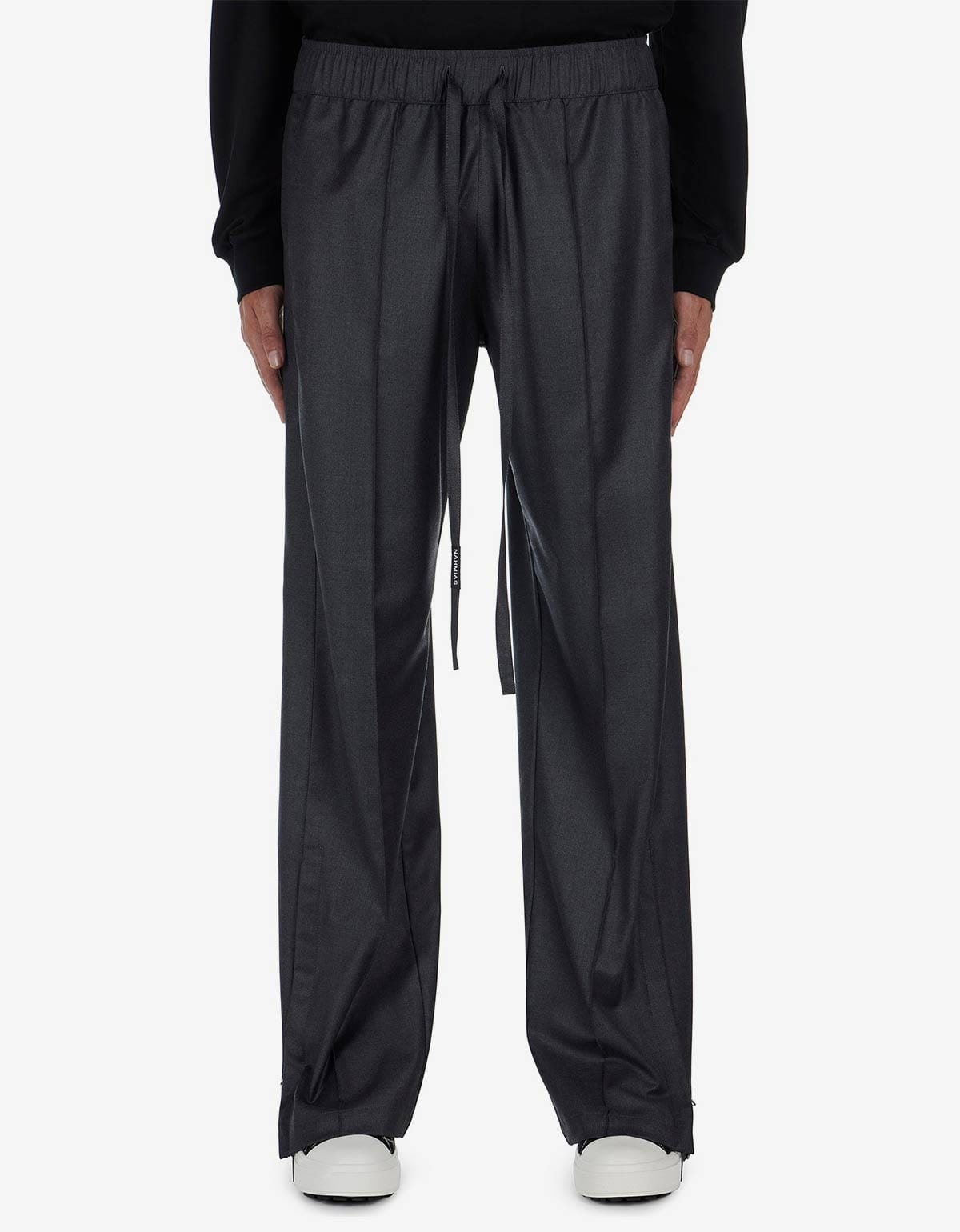 Nahmias Nahmias Grey Wool Track Pants