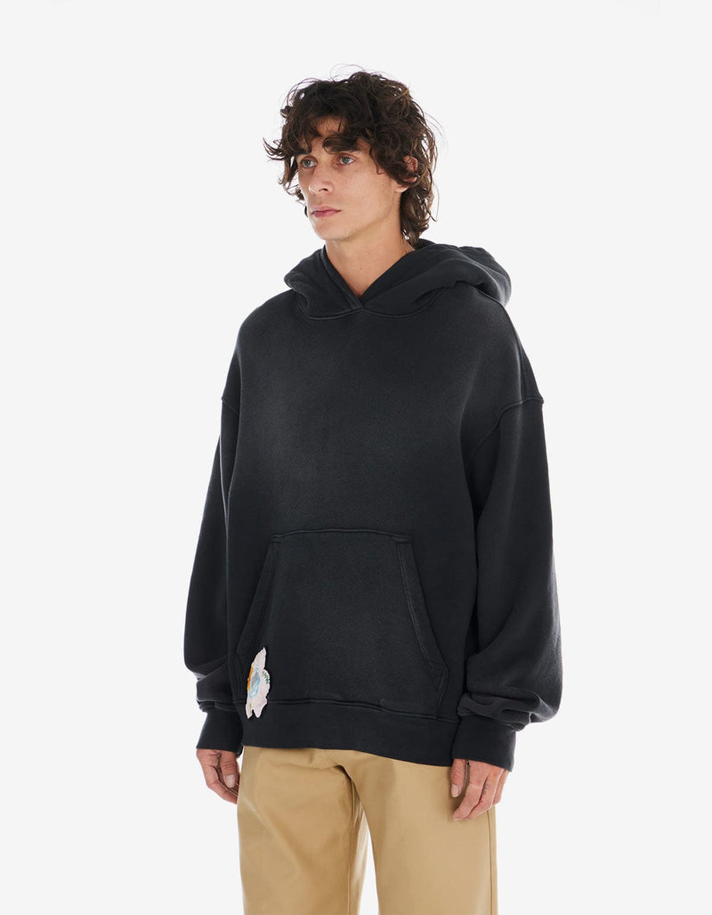 Nahmias Nahmias Sunfade Black Silk Flower Hoodie
