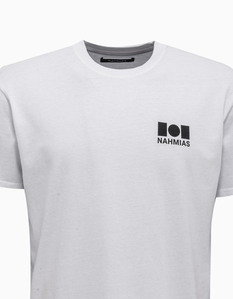 Nahmias White Logo T-Shirt