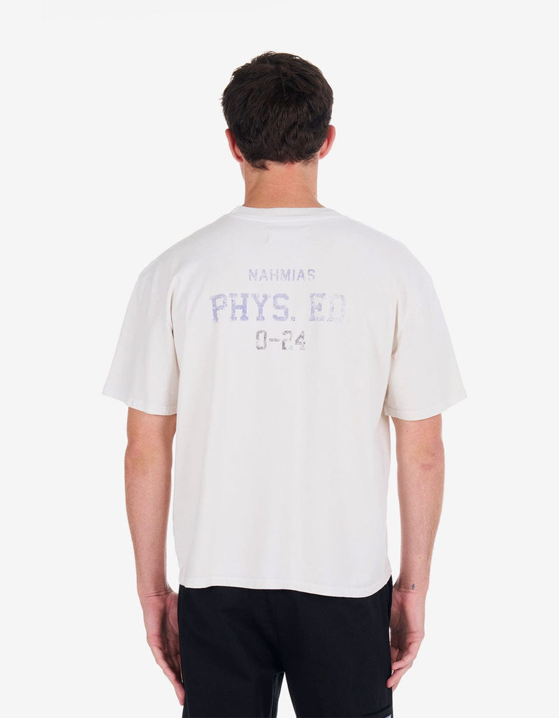 Nahmias White PHYS. ED. Boxy T-Shirt
