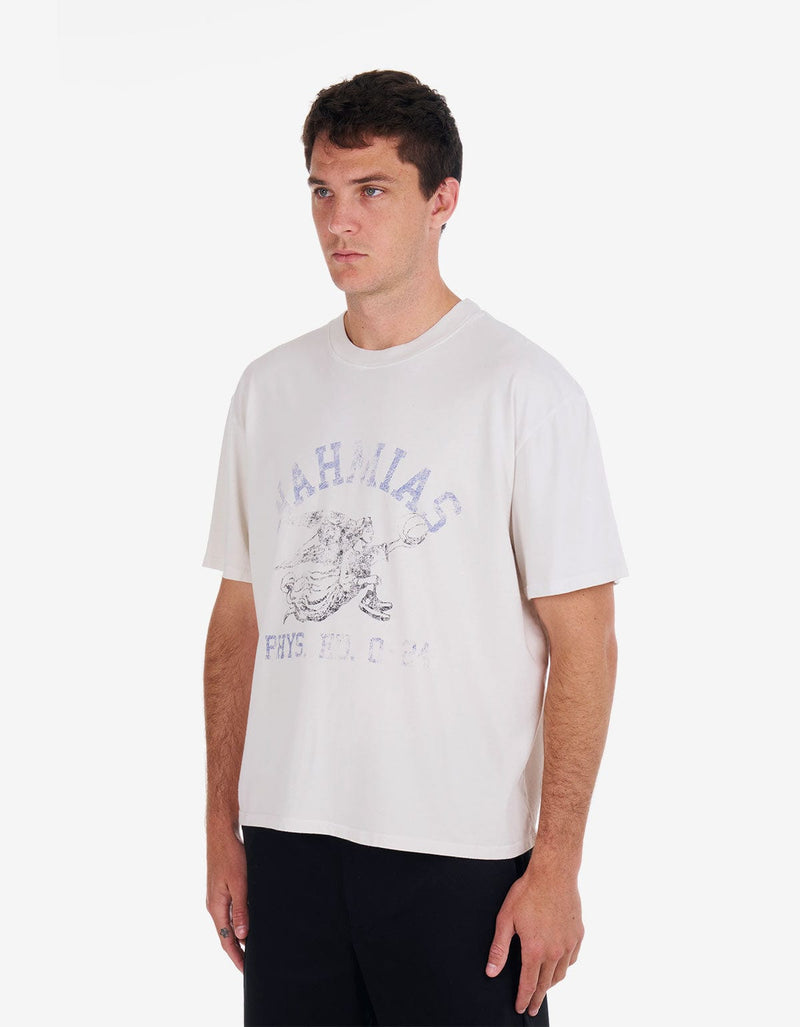 Nahmias White PHYS. ED. Boxy T-Shirt