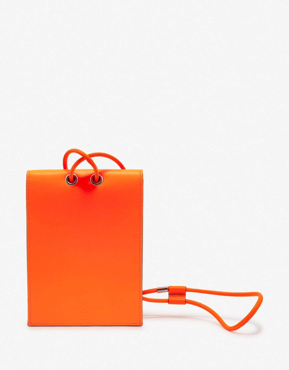 Neon Orange VLTN Neck Pouch