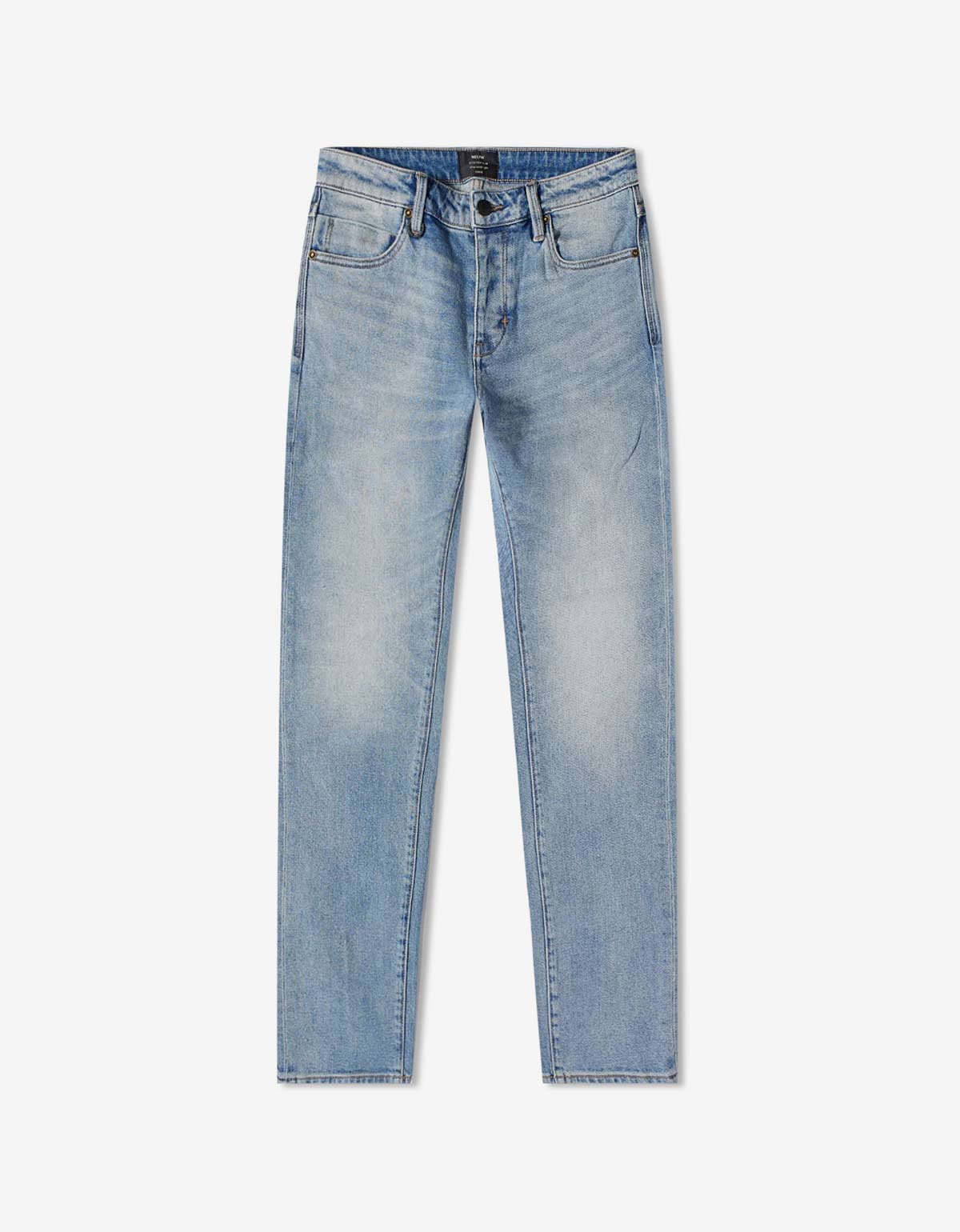 00’s NO ID. coating denim skinny Y2K Neuw Blue Fazer Iggy Skinny Jeans – mens designer fashion London