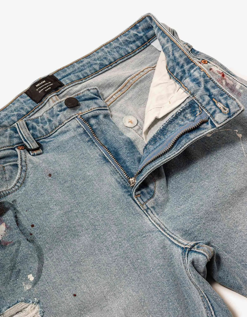 Neuw Neuw Rebel Skinny Loaded Art Rip Jeans
