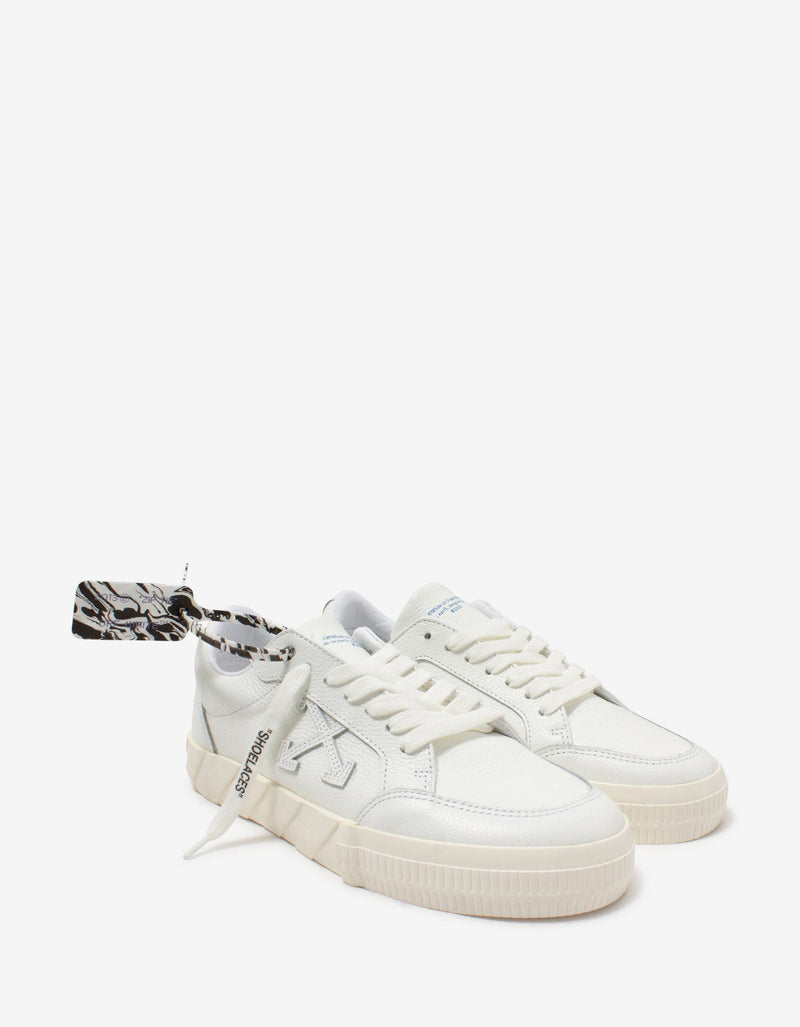 Off-White All-White Leather Low Vulcanized Trainers