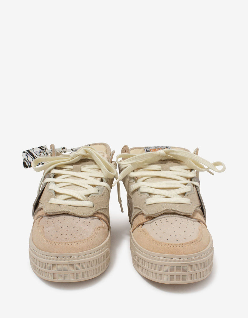 Off-White Beige Off-Court Low Trainers