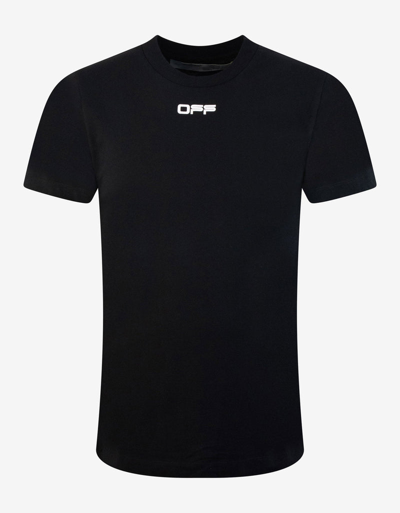 Off-White Black Airport Tape Arrows Print T-Shirt