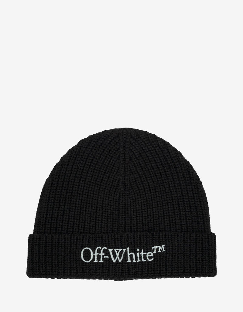 Off-White Black Bookish Classic Beanie Hat