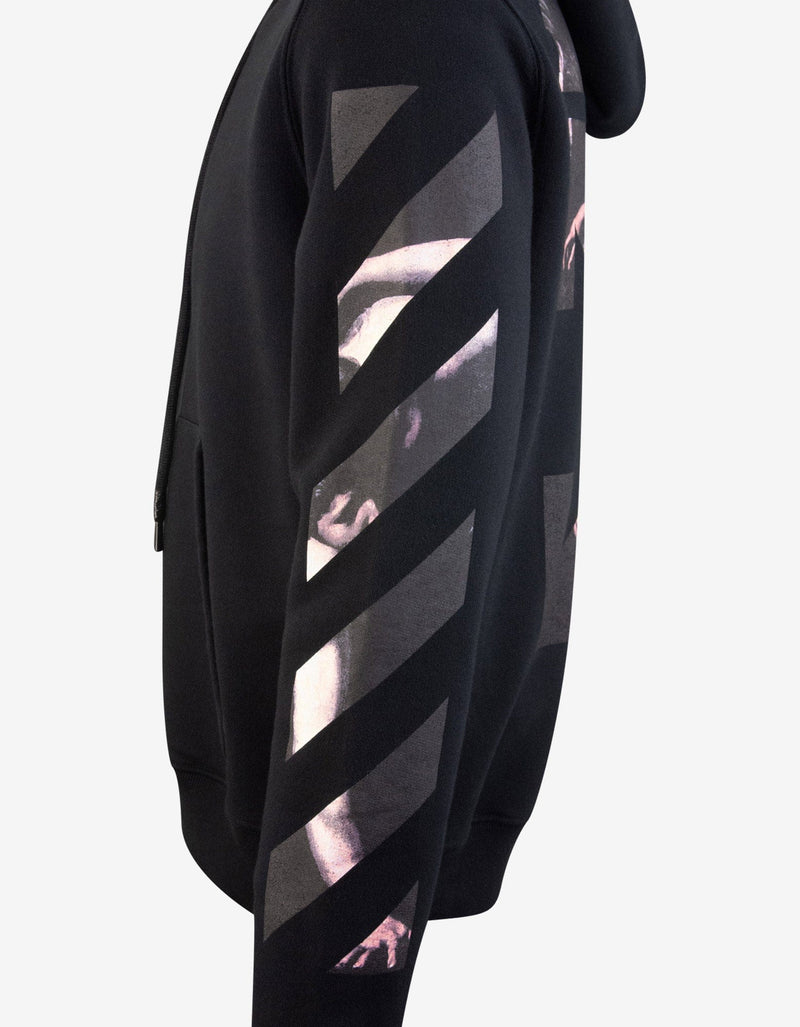 Off-White Black Caravaggio Arrows Print Hoodie