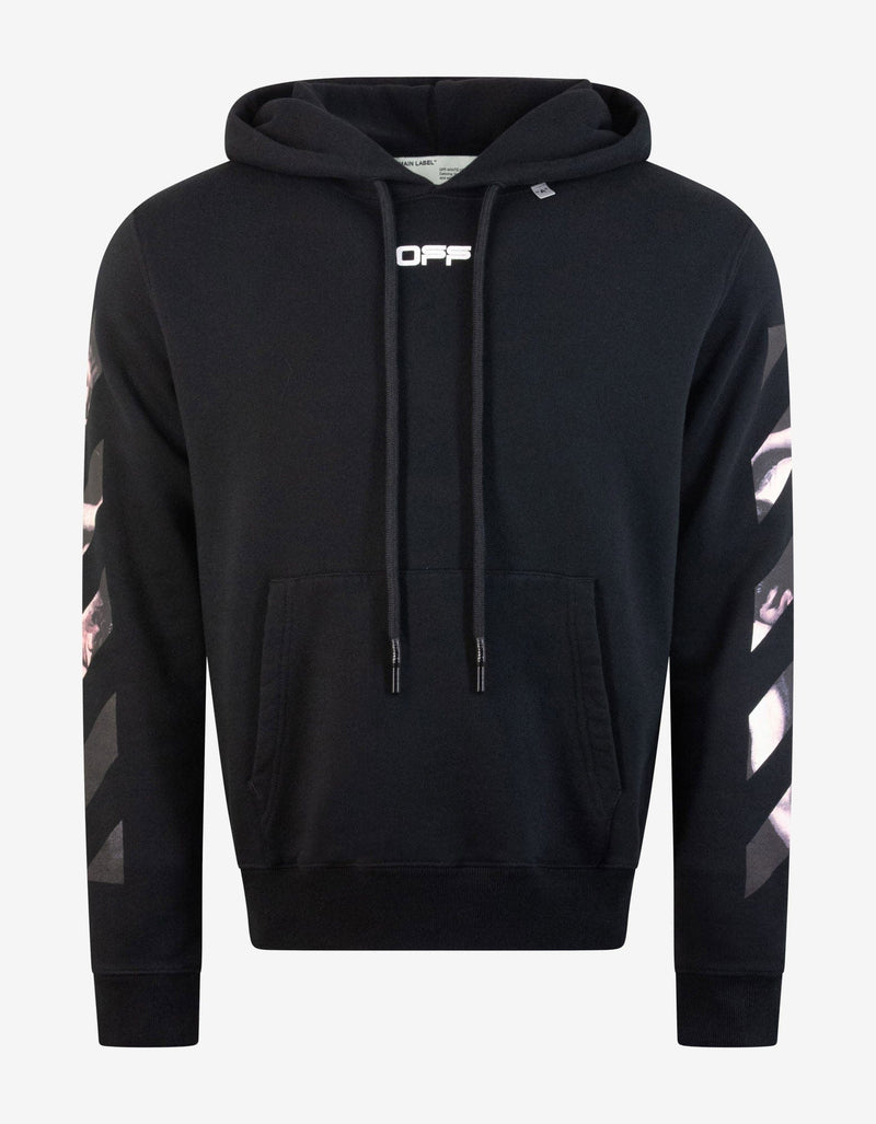 Off-White Black Caravaggio Arrows Print Hoodie