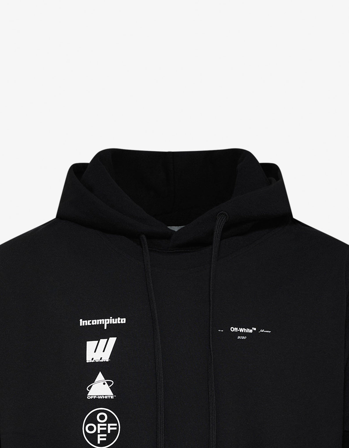 Off-White Black Diag Mariana Hooded T-Shirt