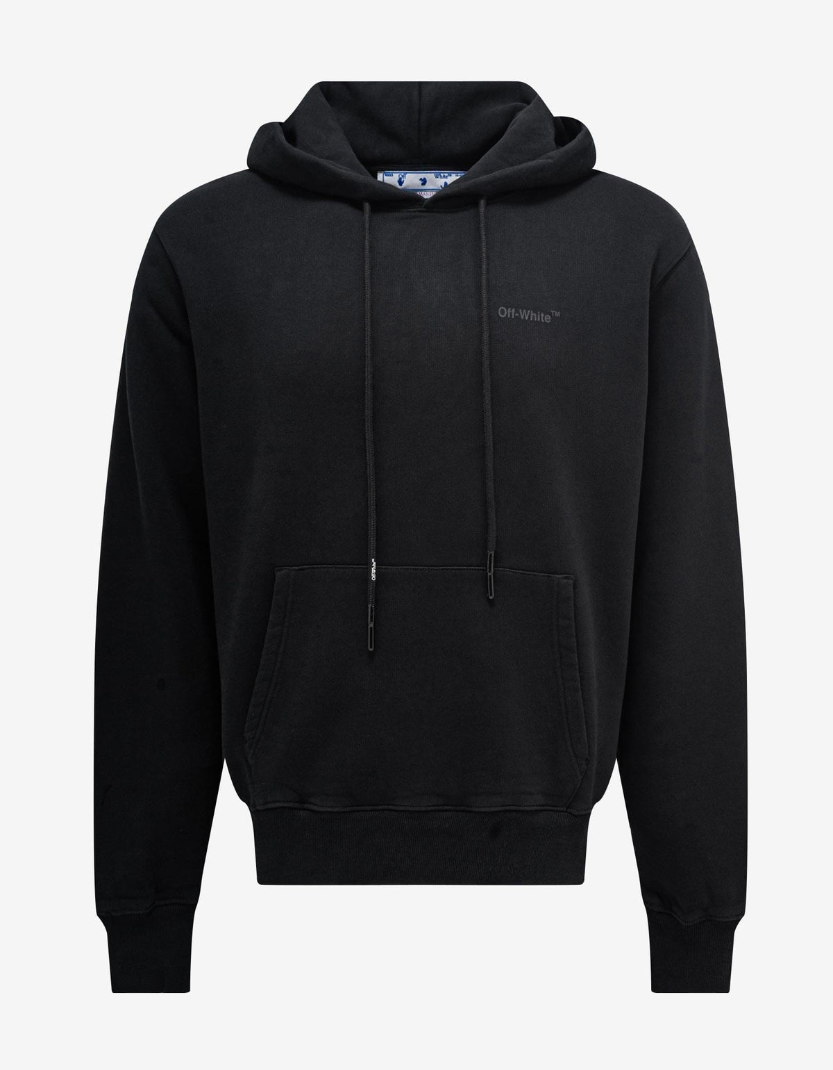 Off-White Black Diag Tab Slim Hoodie