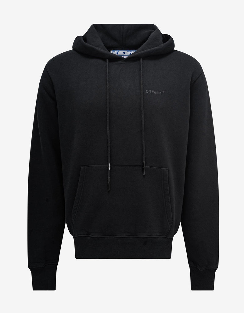Off-White Black Diag Tab Slim Hoodie