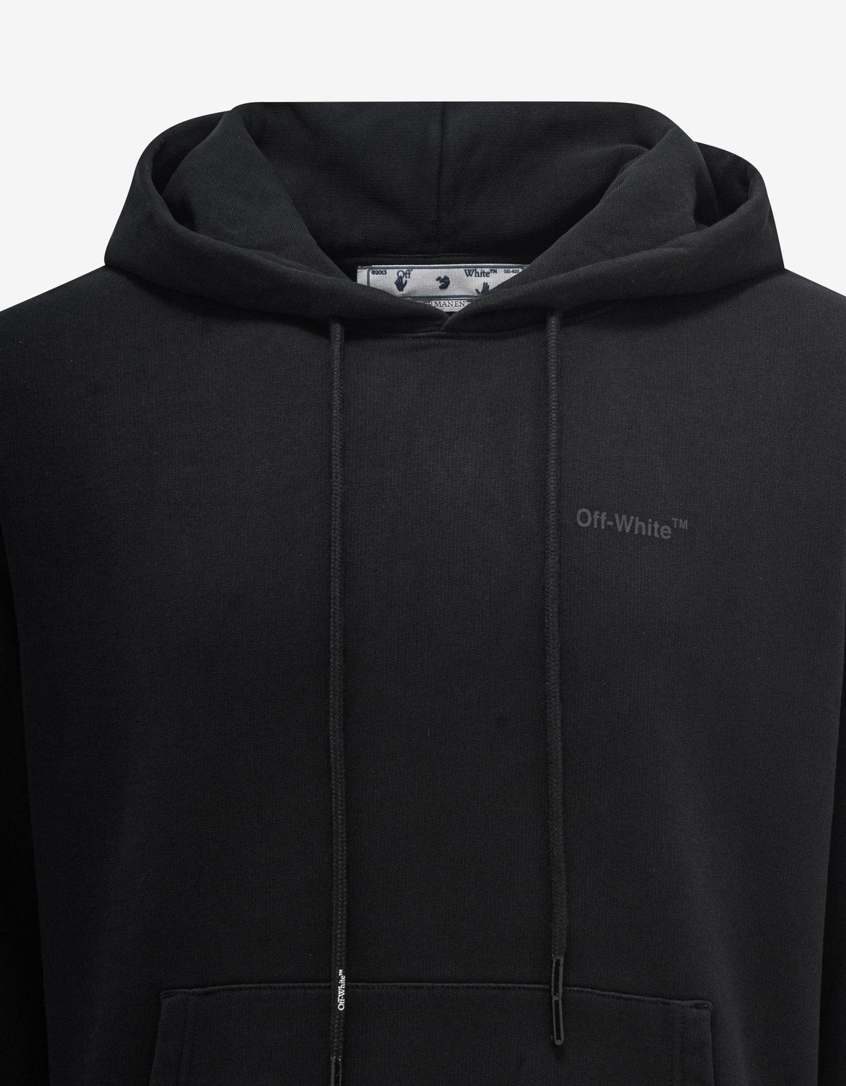 Off-White Black Diag Tab Slim Hoodie