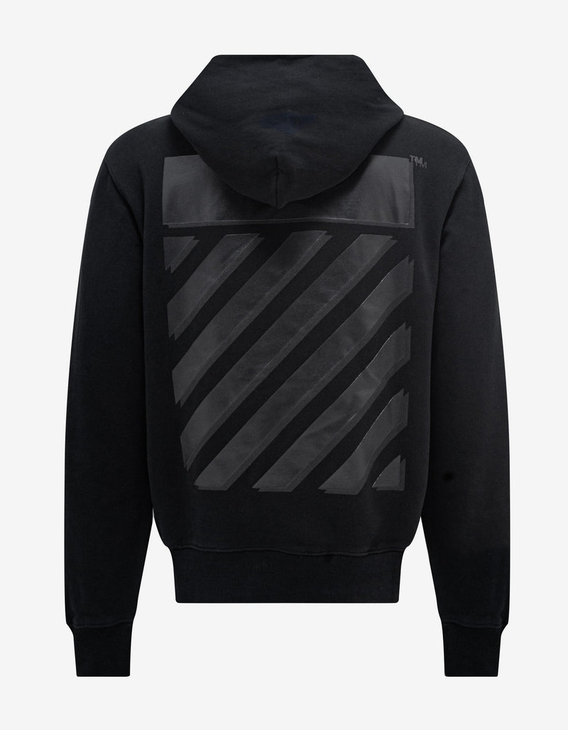 Off-White Black Diag Tab Slim Hoodie