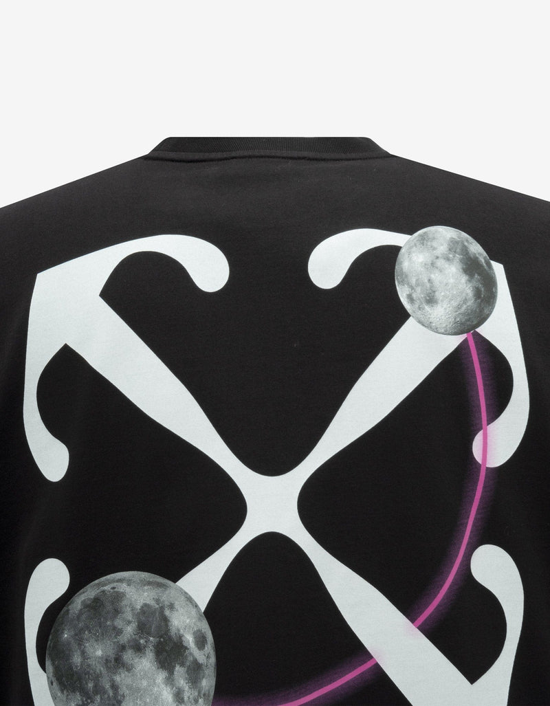 Off-White Black Double Moon Arrow Skate T-Shirt