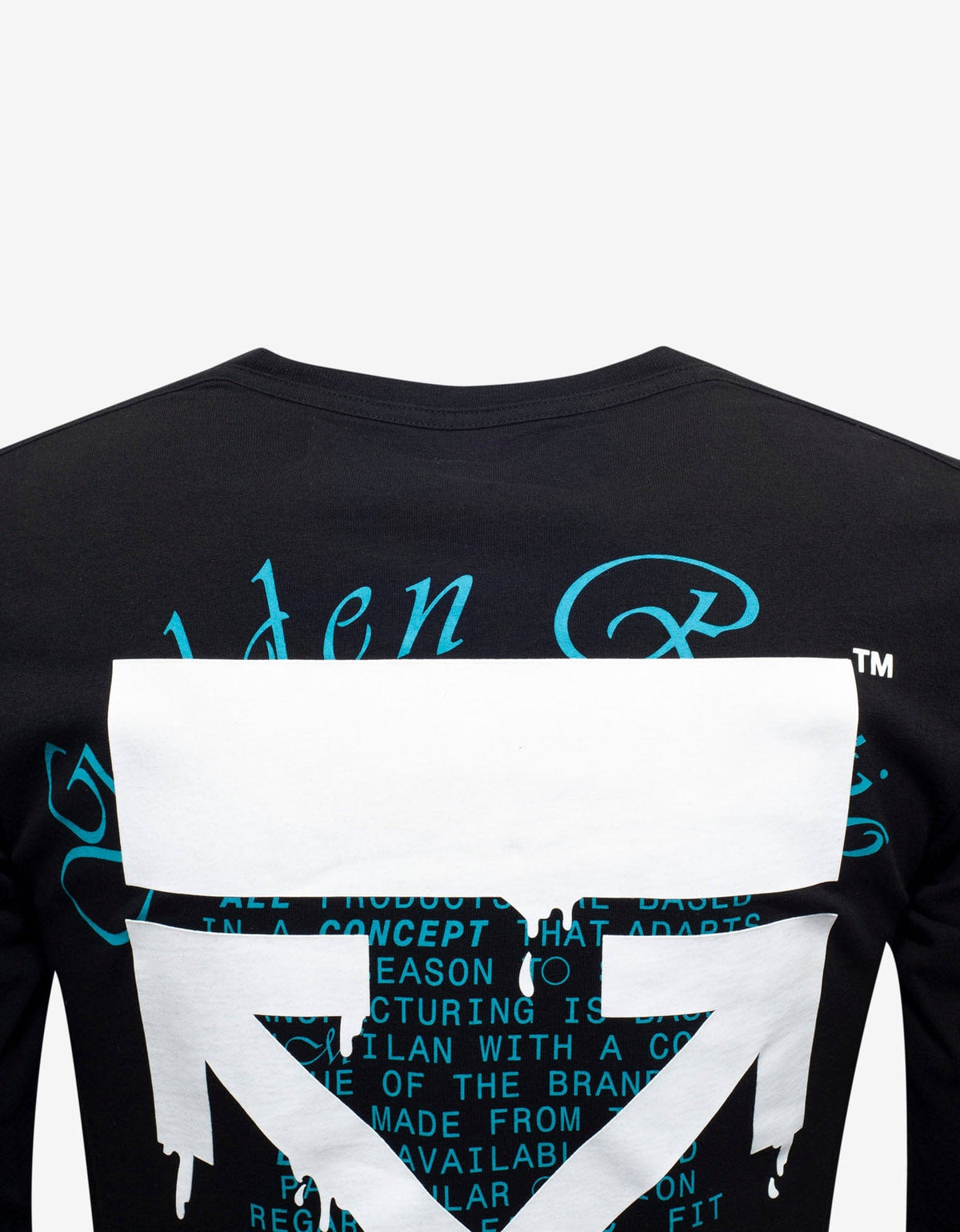 Off-White Black Dripping Arrows Print Long Sleeve T-Shirt