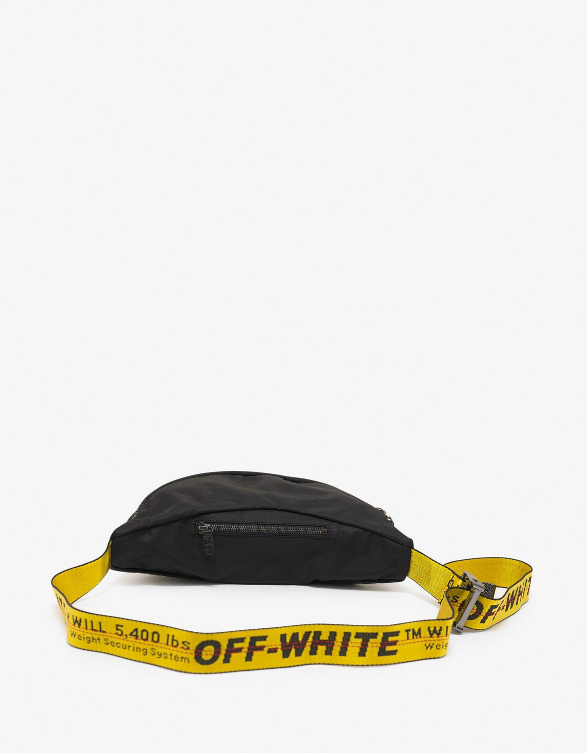 Off-White Black Industrial Logo Strap Waist Bag