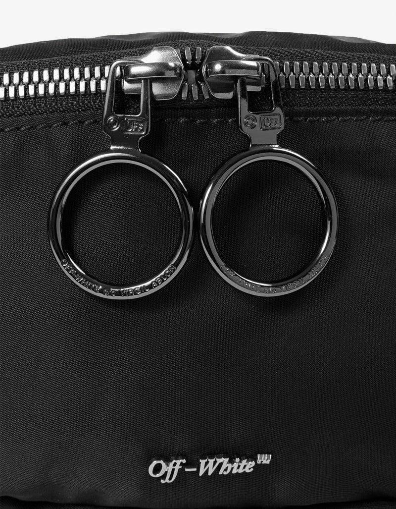Off-White Black Industrial Logo Strap Waist Bag