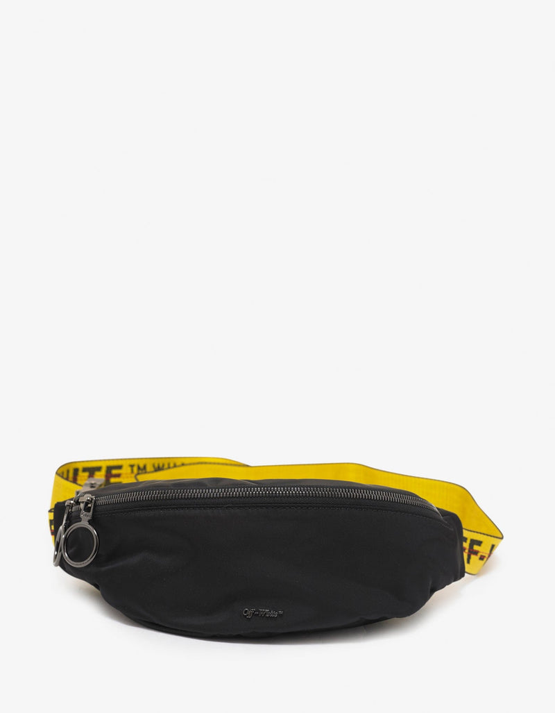 Off-White Black Industrial Logo Strap Waist Bag