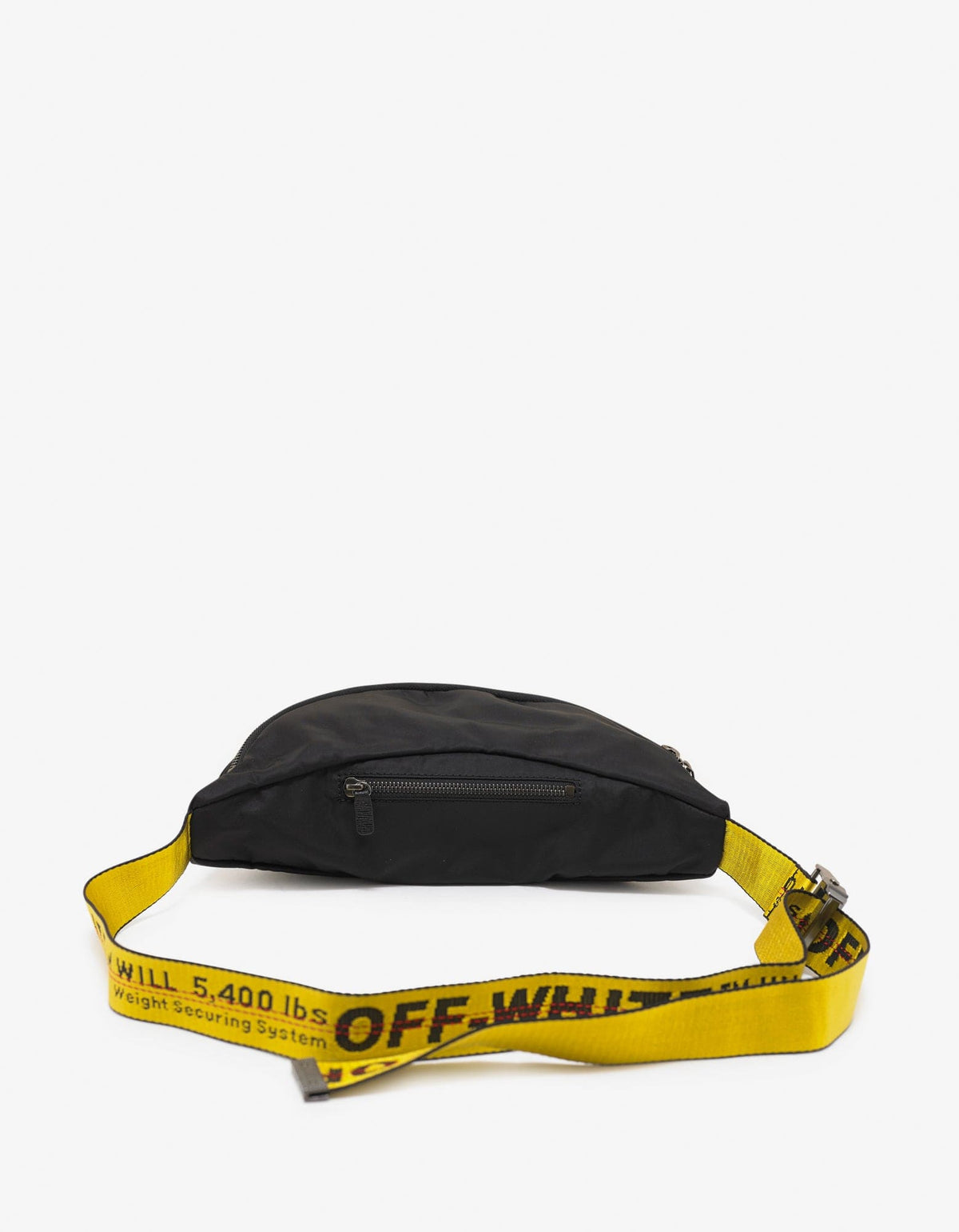Off-White Black Industrial Logo Strap Waist Bag