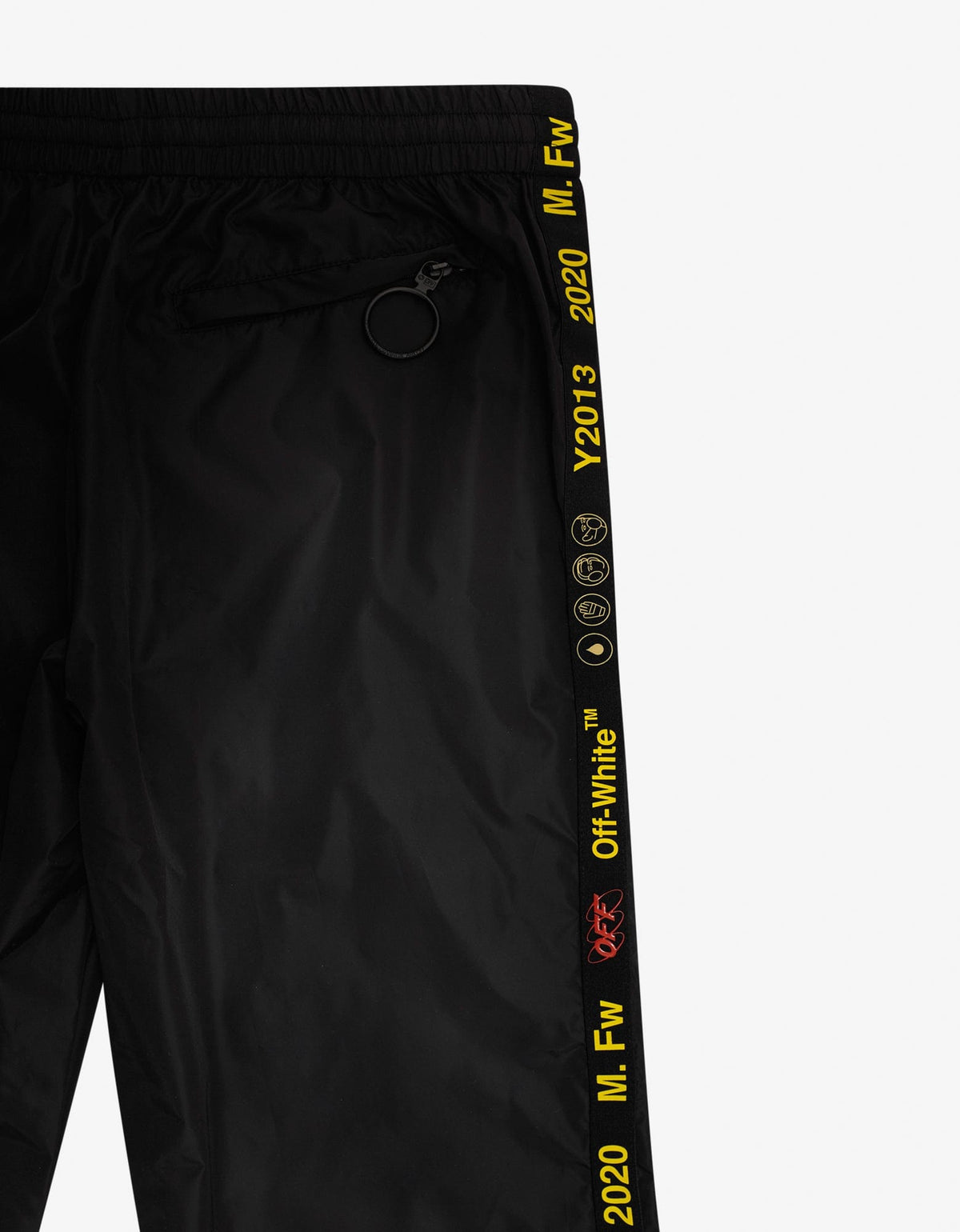 Off-White Black Logo Patch Track Pants