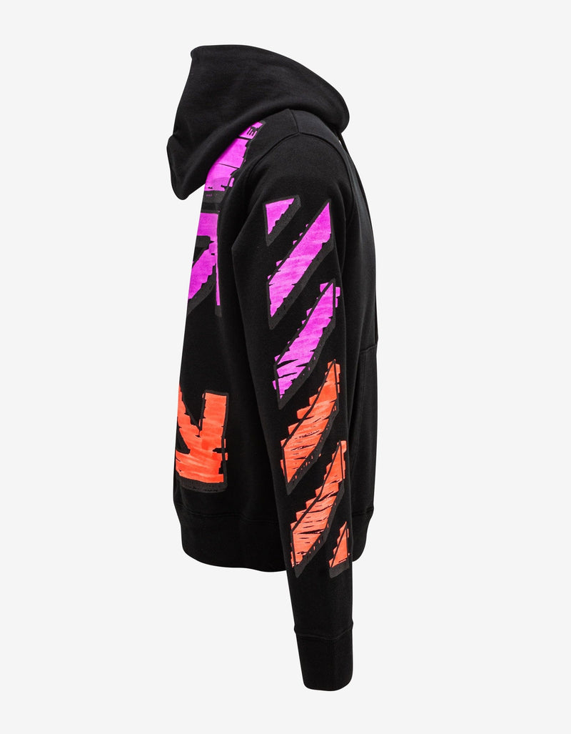 Off-White Black Marker Print Hoodie