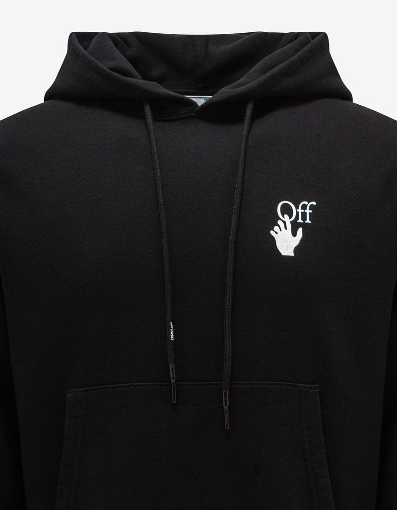 Off-White Black Marker Print Hoodie