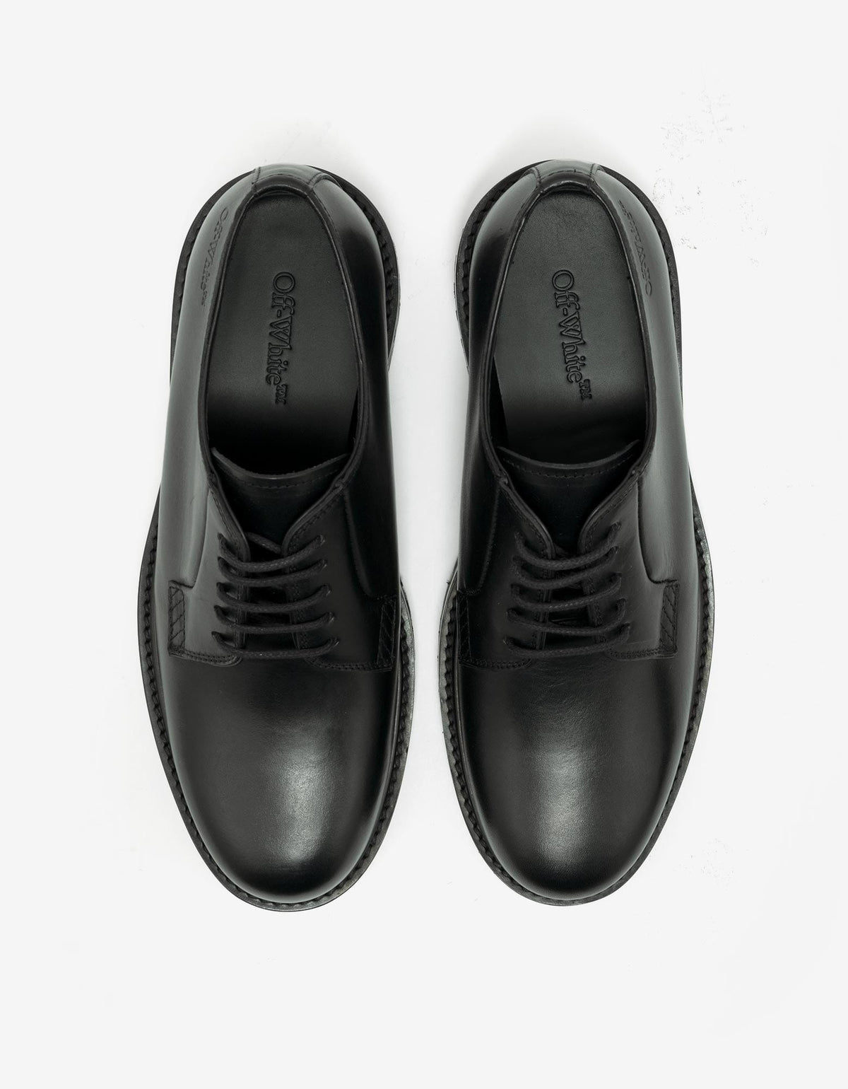 Off-White Black Military Derby Shoes