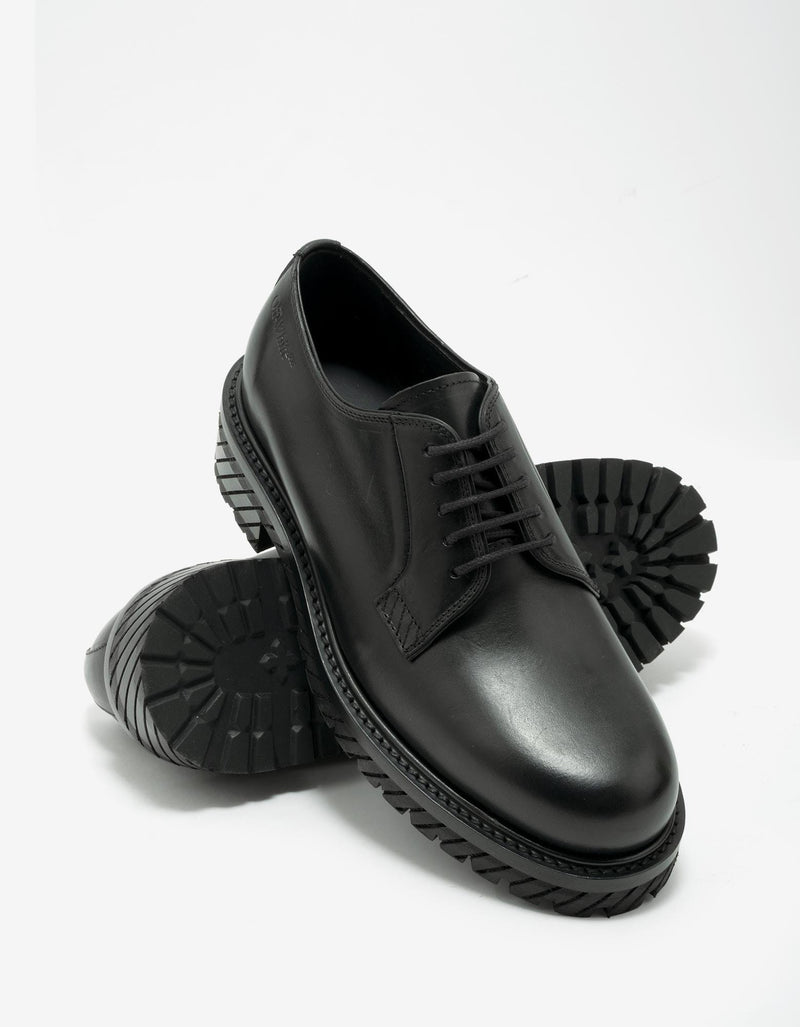 Off-White Black Military Derby Shoes