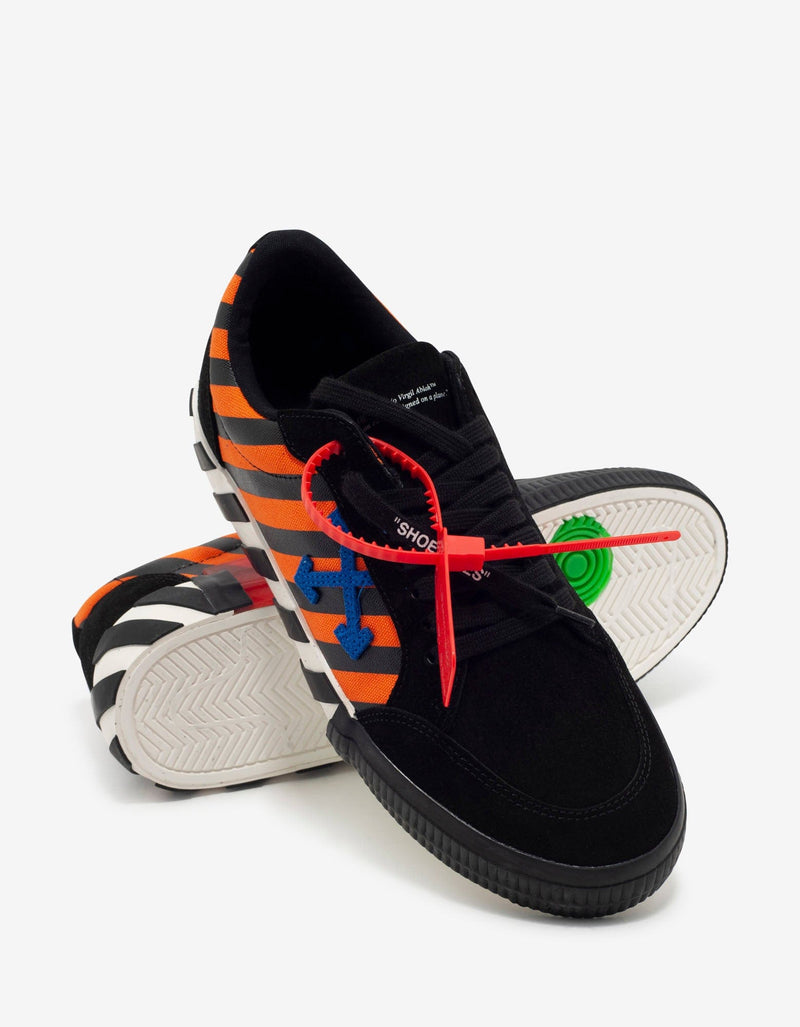 Off-White Black, Orange & Blue Low Vulcanized Trainers