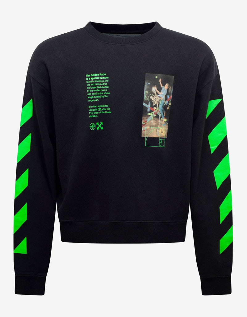 Off-White Black Pascal Painting Print Oversized Sweatshirt