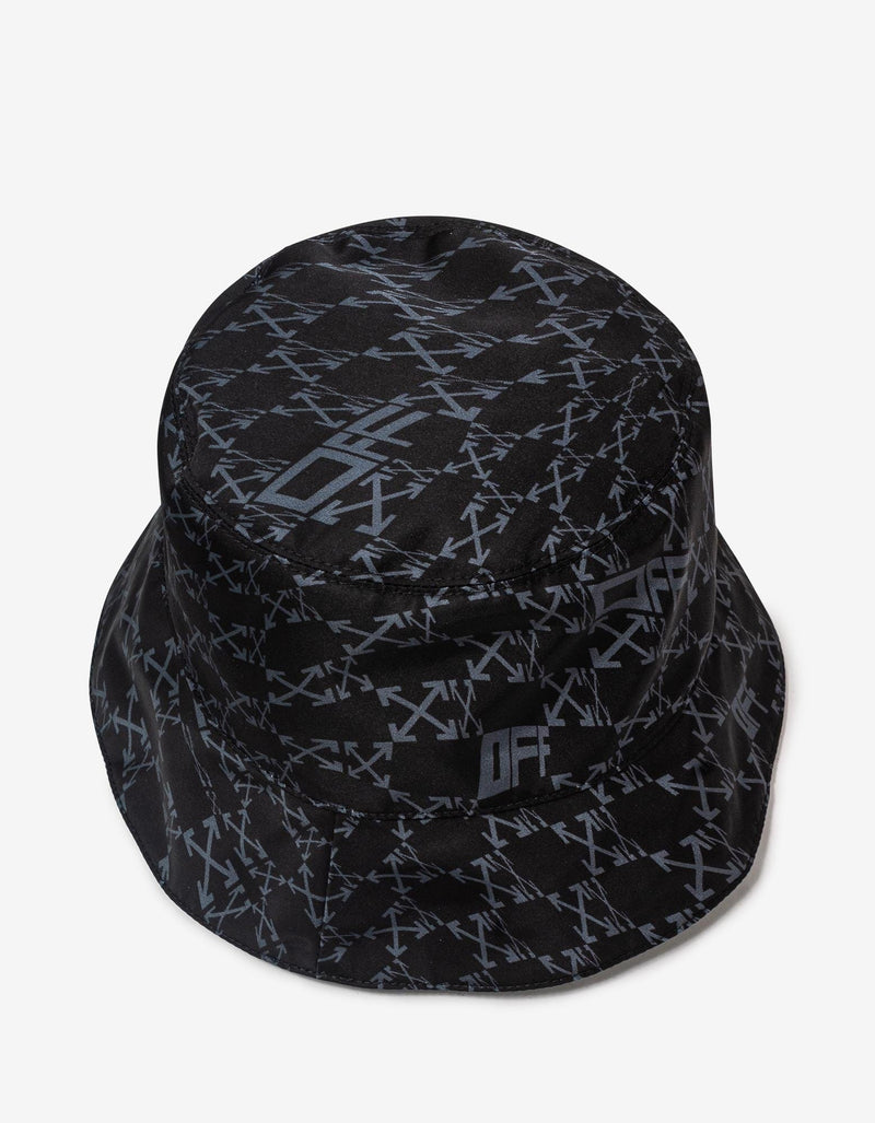 Off-White Black Reversible Arrows Monogram Bucket Hat