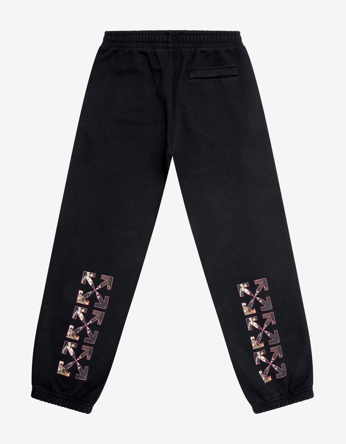 Off-White Black Sprayed Caravaggio Print Sweat Pants