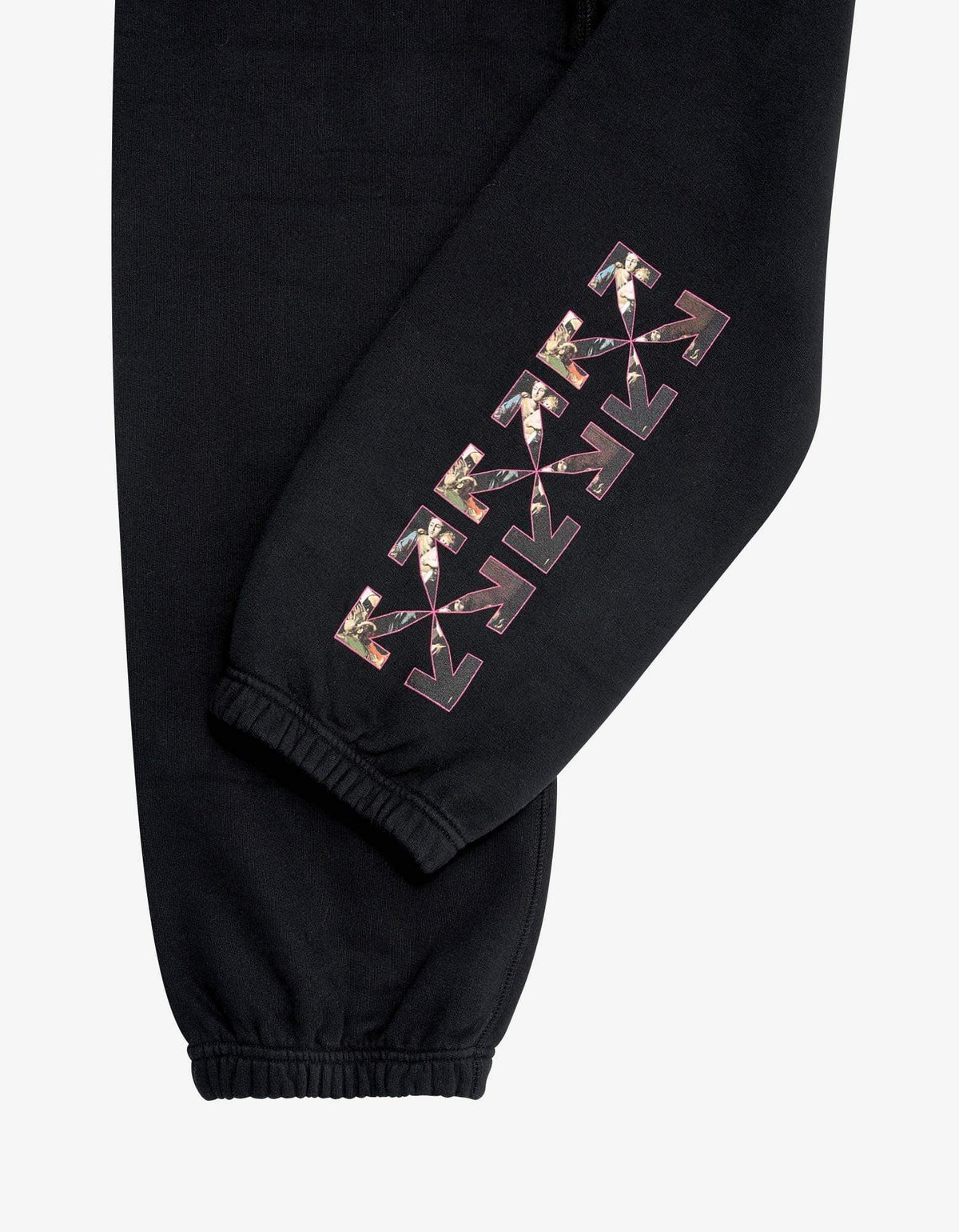 Off-White Black Sprayed Caravaggio Print Sweat Pants