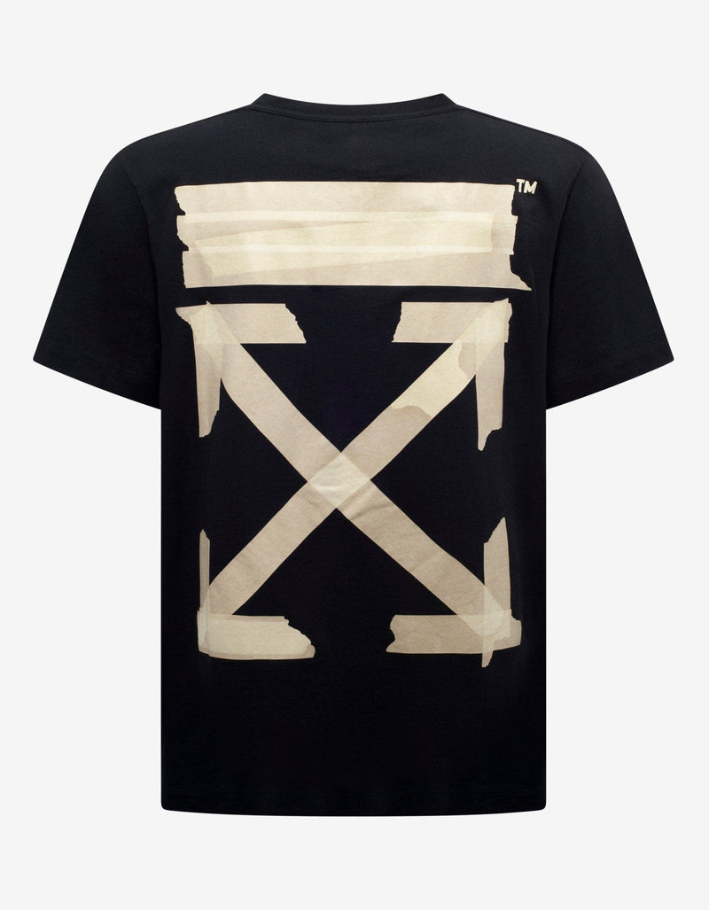 Off-White Black Tape Arrows Print Oversized T-Shirt