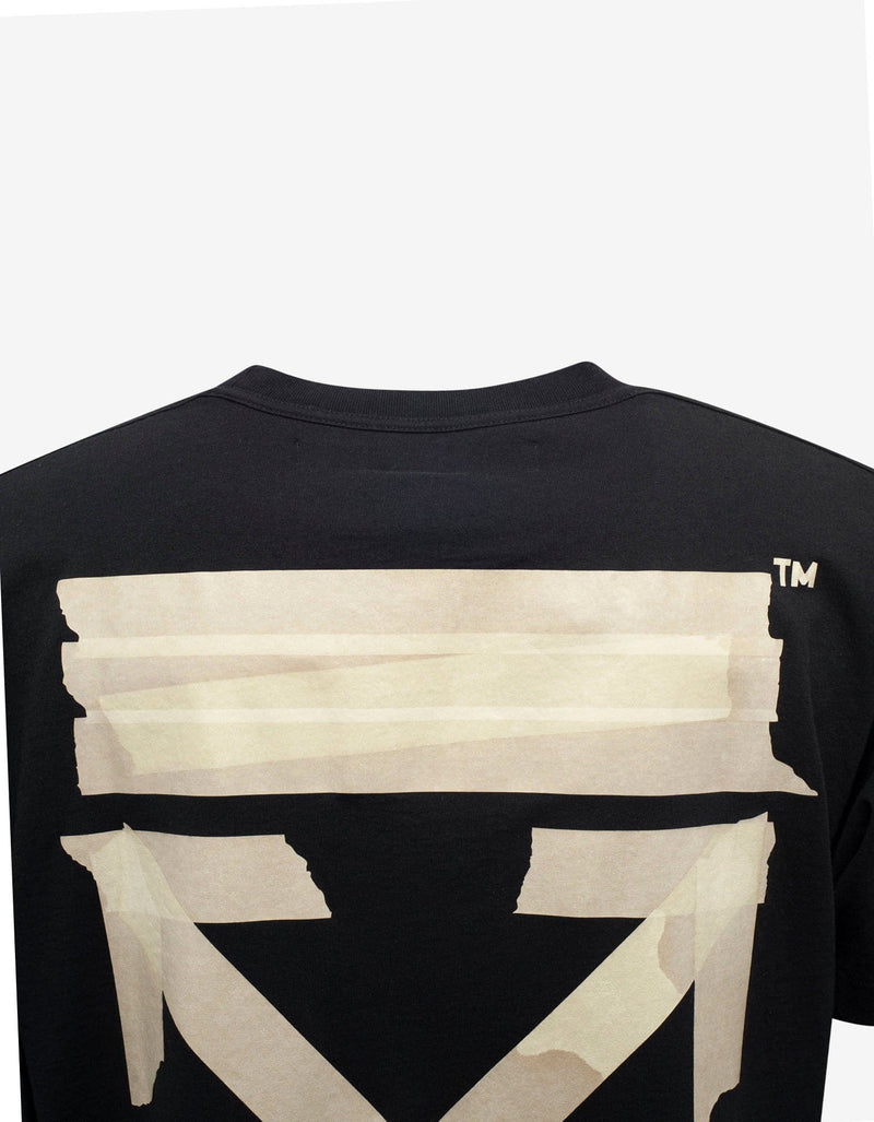 Off-White Black Tape Arrows Print Oversized T-Shirt