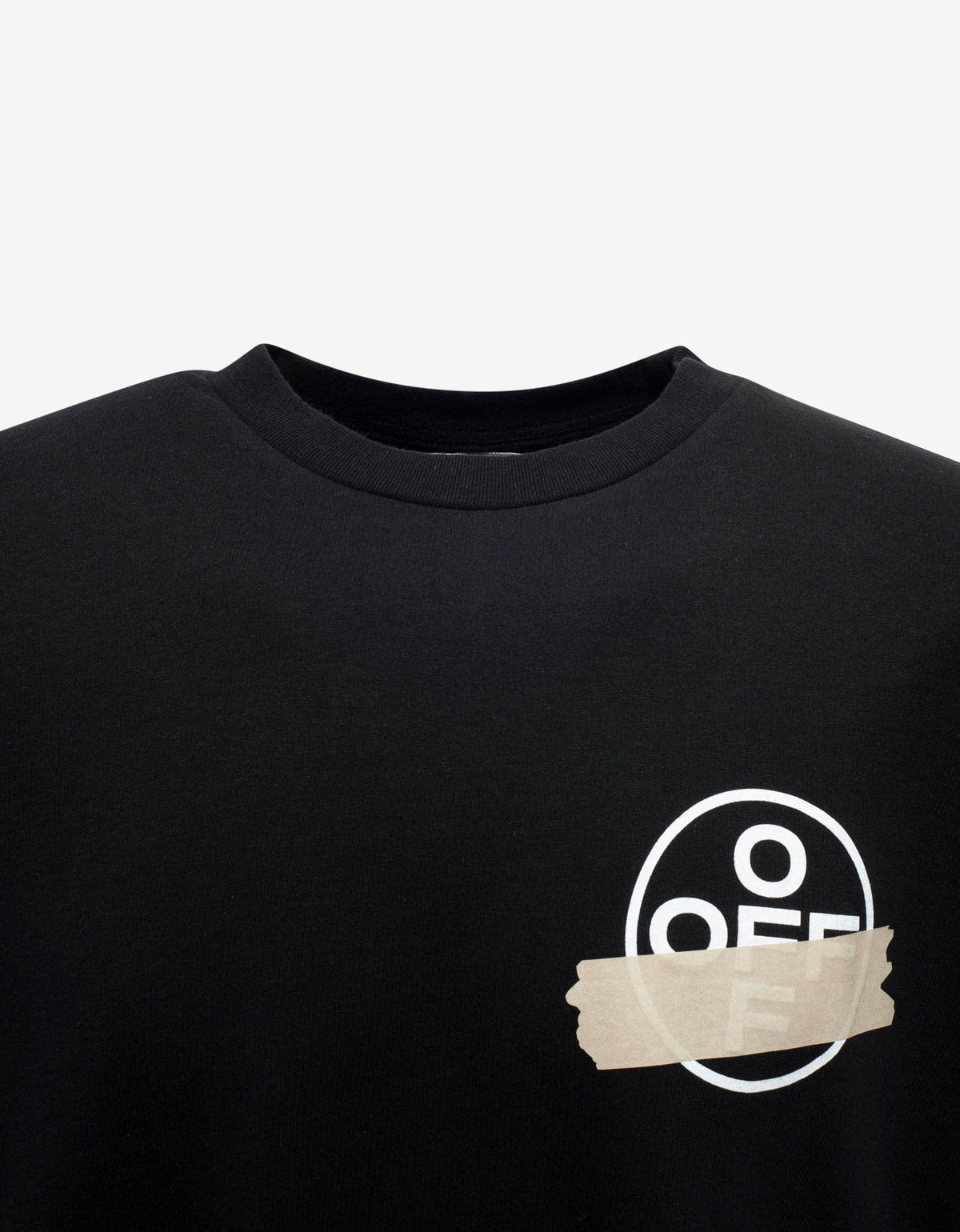 Off-White Black Tape Arrows Print Oversized T-Shirt