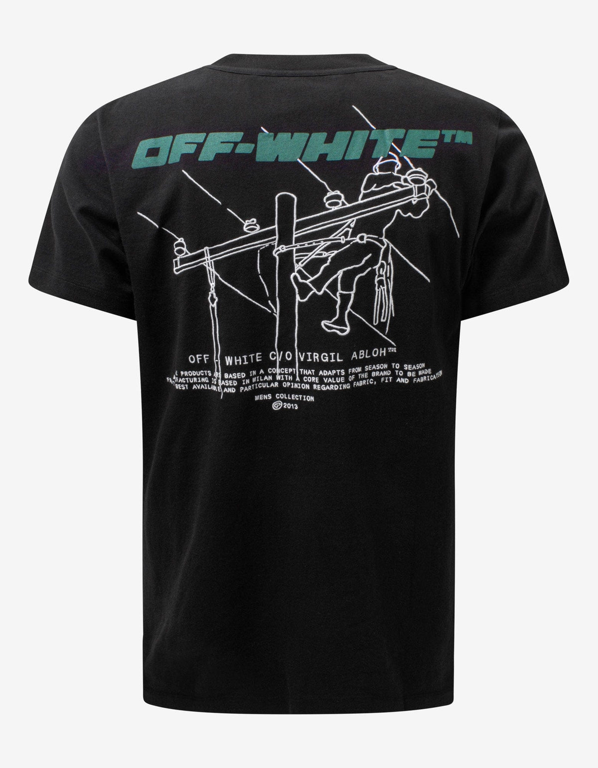 Off-White Black Trellis Worker T-Shirt