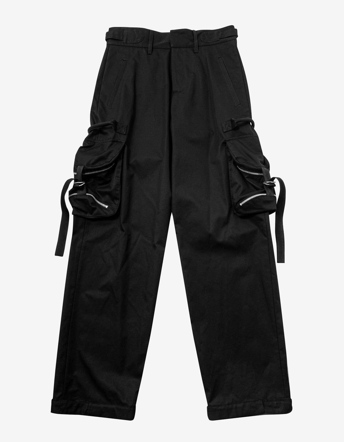 Off-White Black Zip Cargo Trousers