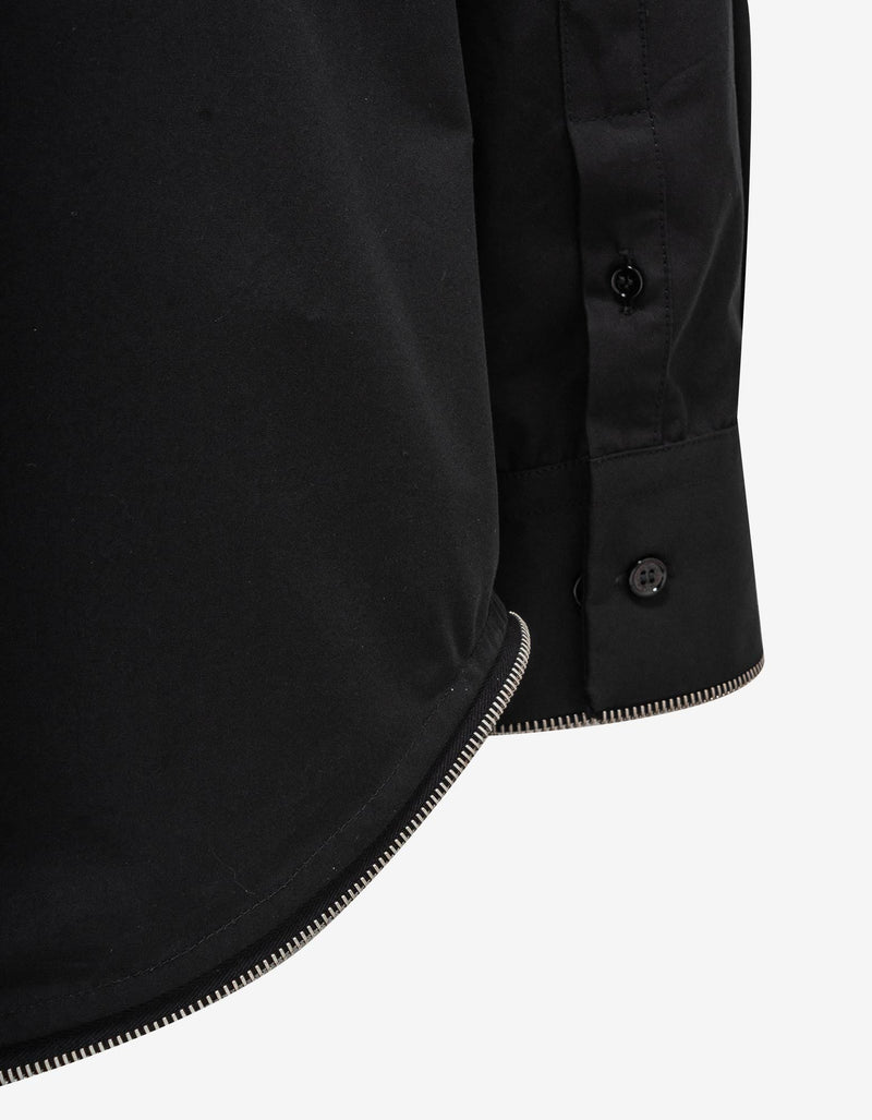 Off-White Black Zip Military Overshirt