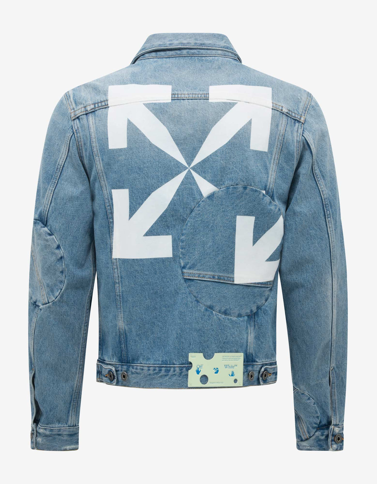 Off-White Blue Arrow Twist Denim Jacket