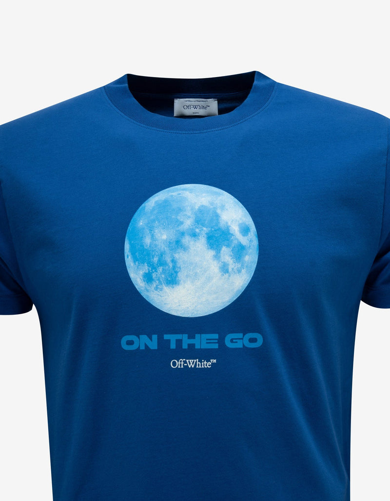 Off-White Blue On The Go Moon Slim T-Shirt
