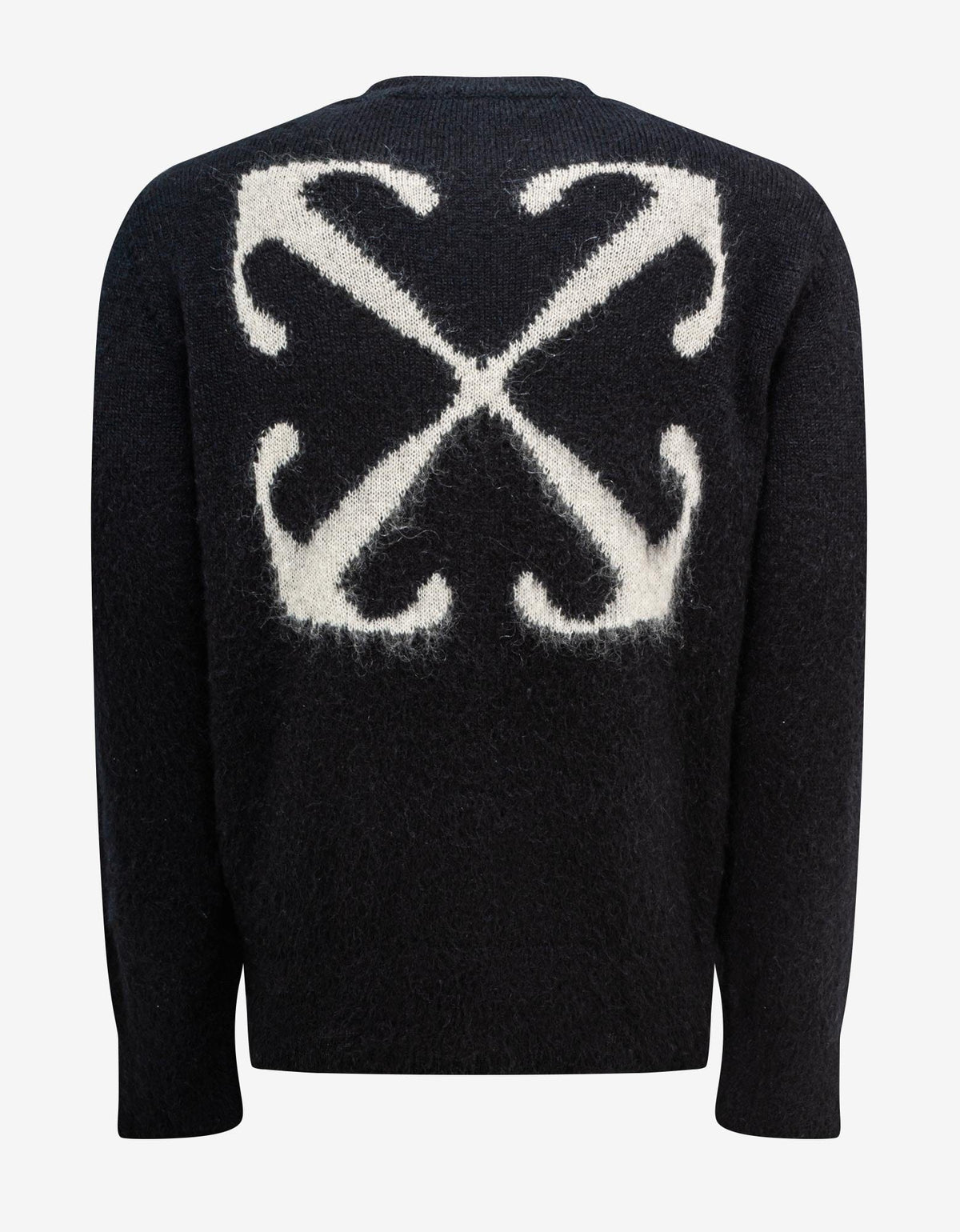 Off-White c/o Virgil Abloh Black Mohair Arrow Sweater