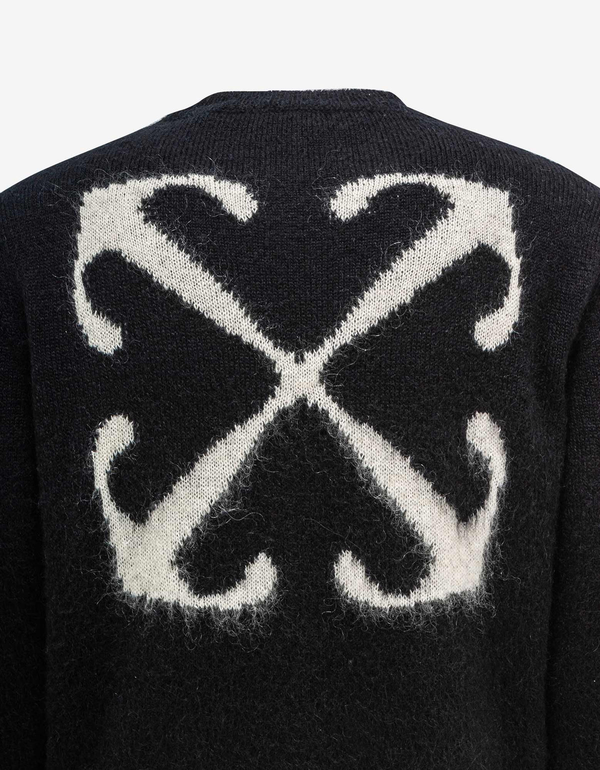 Off-White c/o Virgil Abloh Black Mohair Arrow Sweater