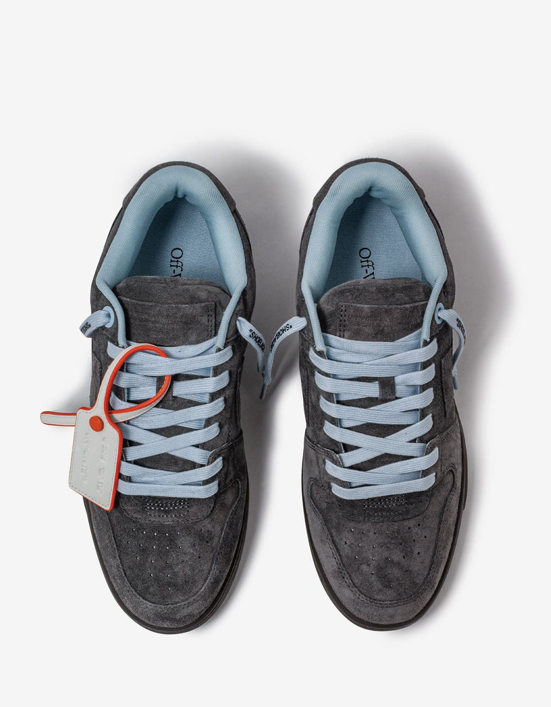 Off-White c/o Virgil Abloh Out Of Office Grey Suede Trainers