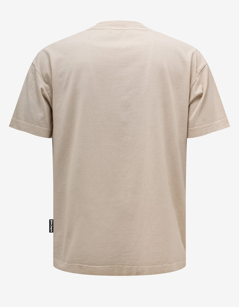 Off White Garment Dye Burning Logo T-Shirt
