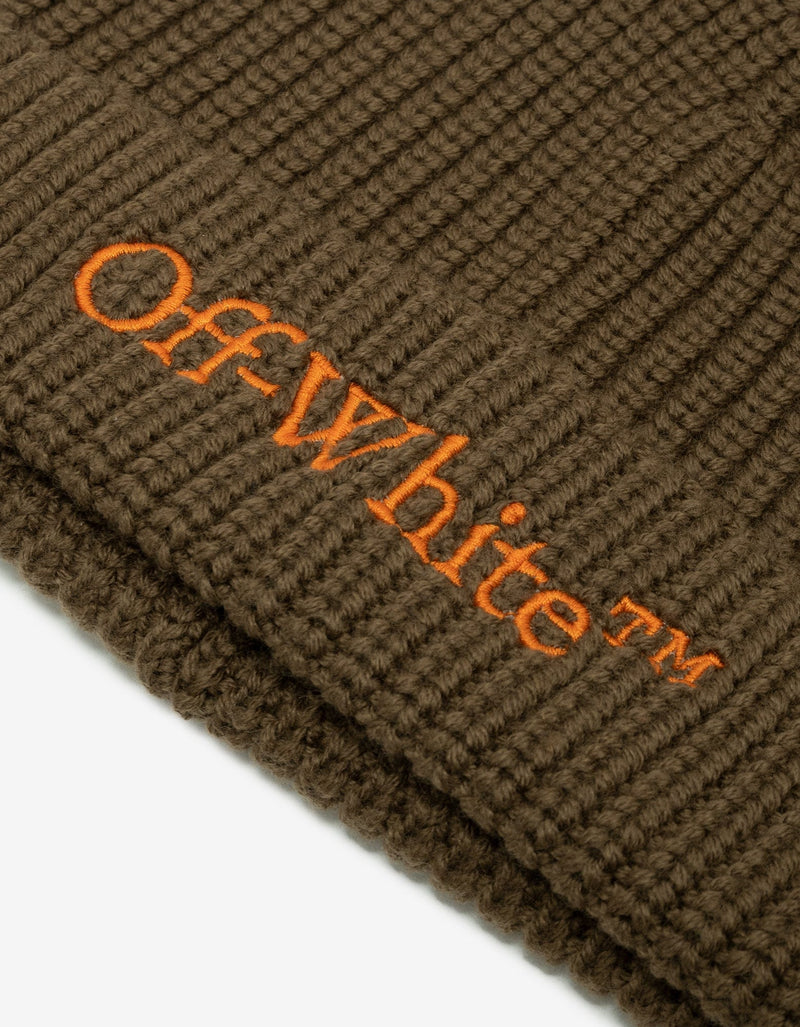 Off-White Green Bookish Classic Beanie Hat