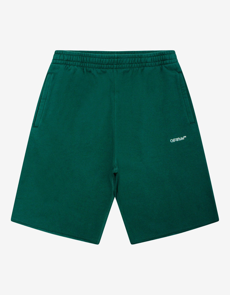 Off-White Green Caravaggio Painting Sweat Shorts